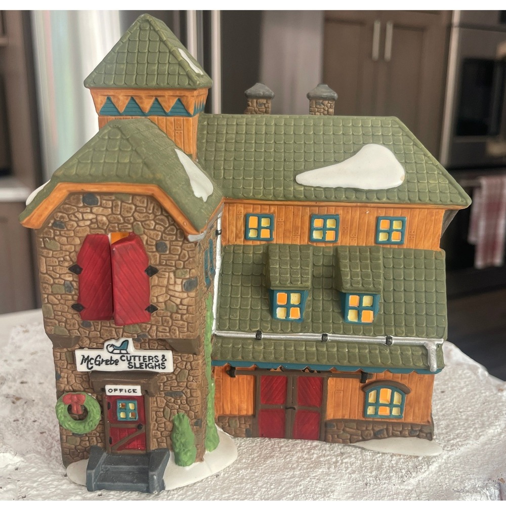 Dept 56 New England Village McGREBE CUTTERS & SLEIGHS 5640-5 Christmas Village